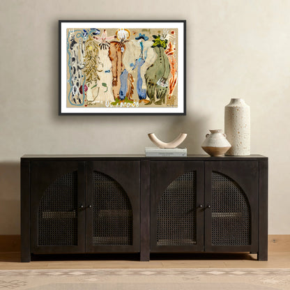 Blue Eyed Snake Woman by Caroline Pinney by Four Hands. Made from matte paper in a modern style.