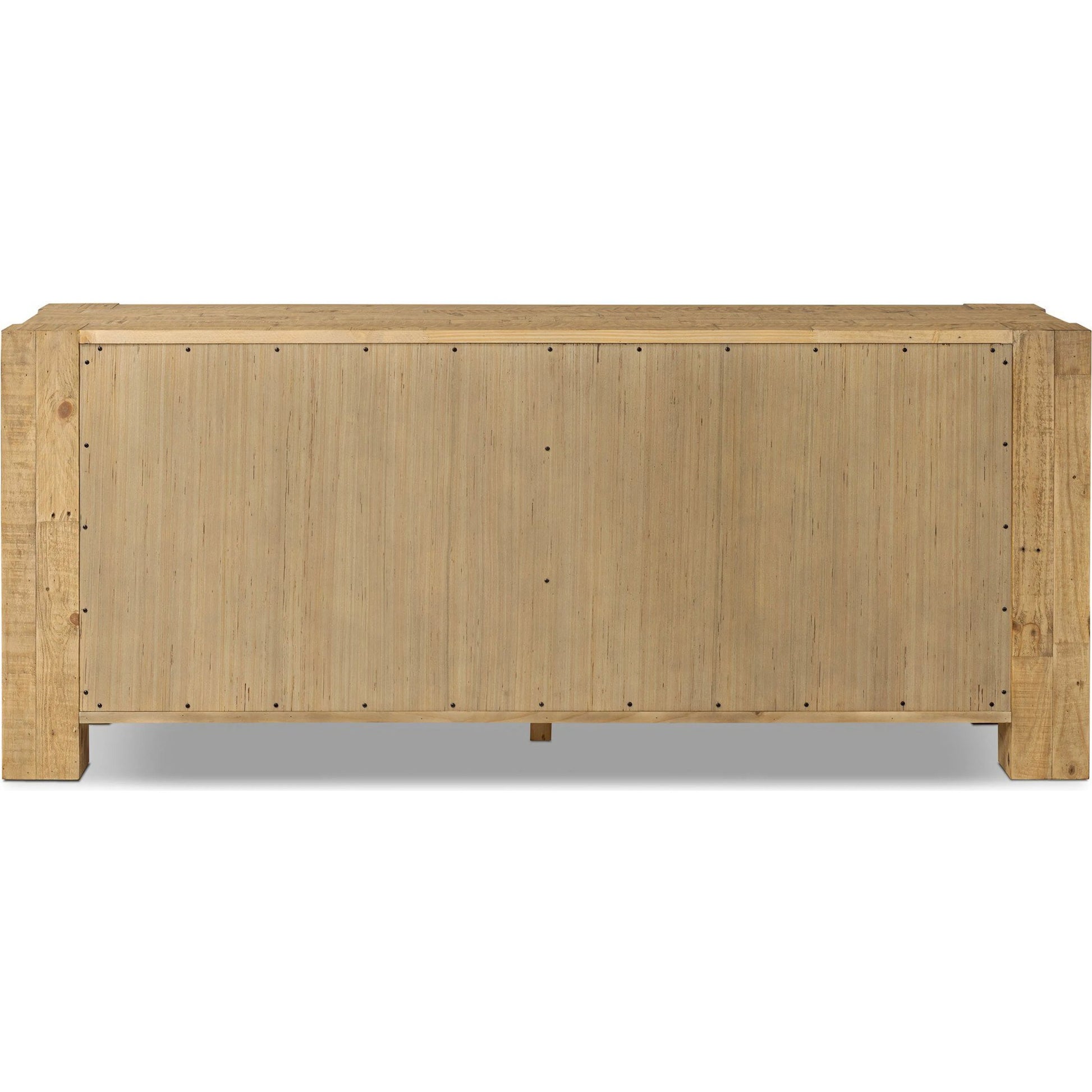 Perot 6 Drawer Dresser by Four Hands in light blonde pine. Made from solid reclaimed pine in a unique style.