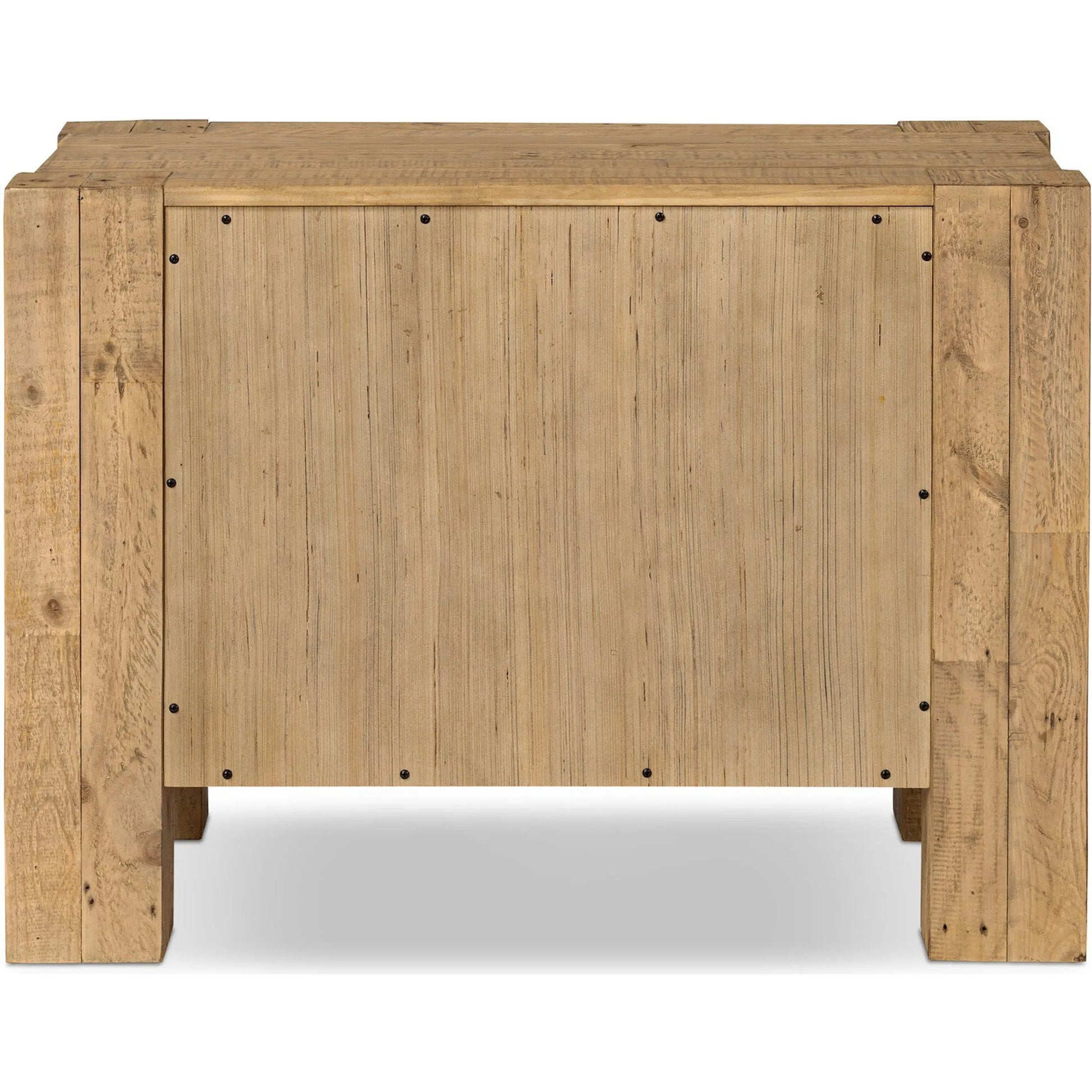 Perot Nightstand by Four Hands in light blonde pine. Made from solid reclaimed pine in a unique style.