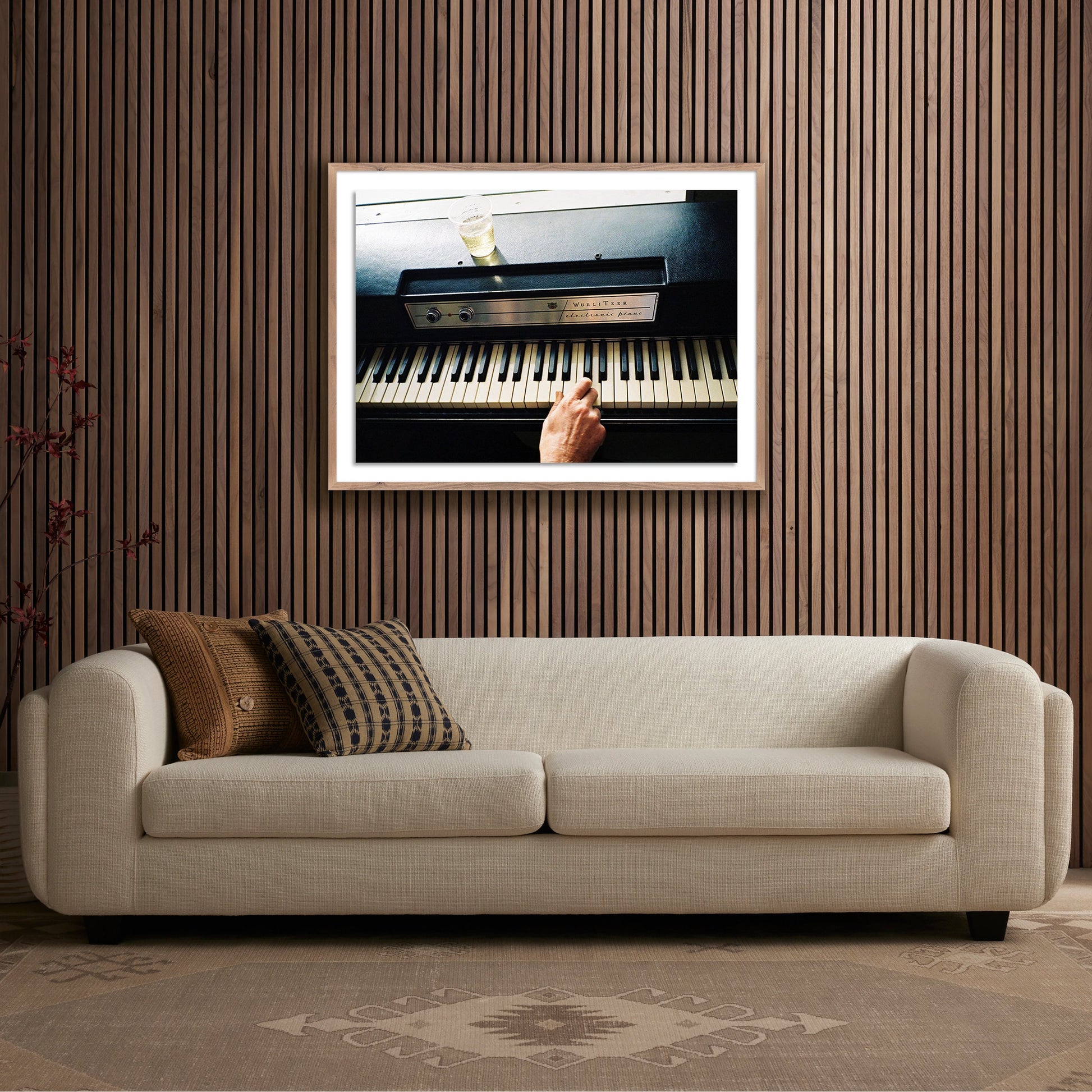 New Year's Day by Jackie Lee Young by Four Hands. Made from black 2.5 maple, photo paper in a modern style.