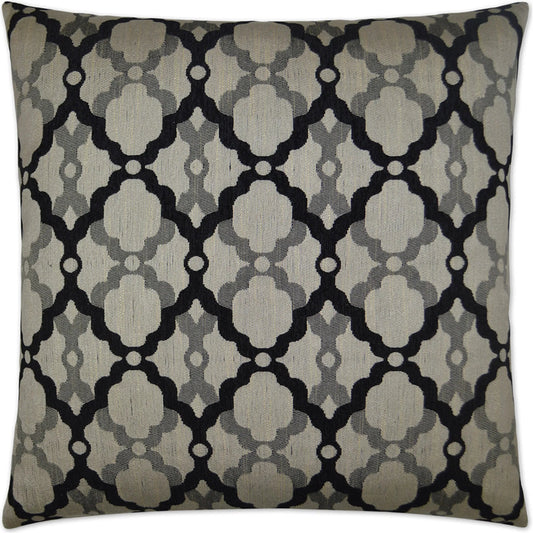 Sierra Pillow by DV Kap Home in grey, black. Made from 75% polyester, 25% rayon in a unique style.