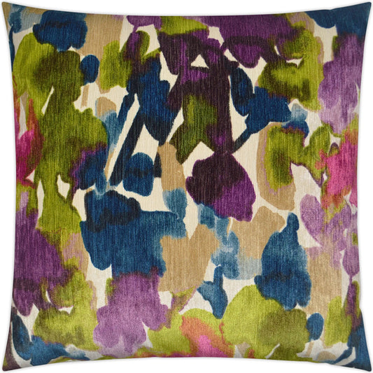 Aquarelle Pillow by DV Kap Home in multi. Made from 100% polyester in a modern style.