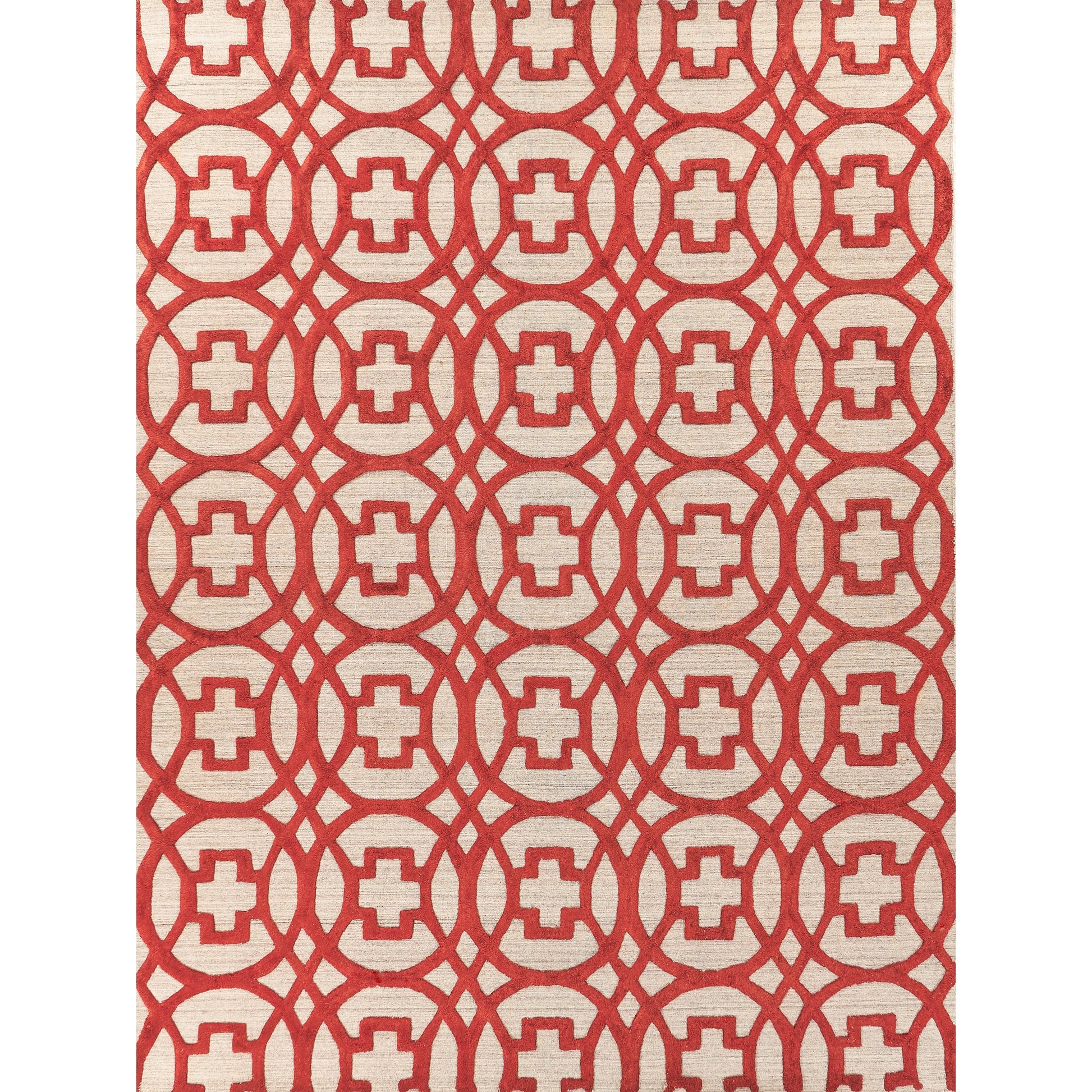 Windsor 2455 Rug by Exquisite Rugs in rust, gray. Made from wool, bamboo silk in a unique style.