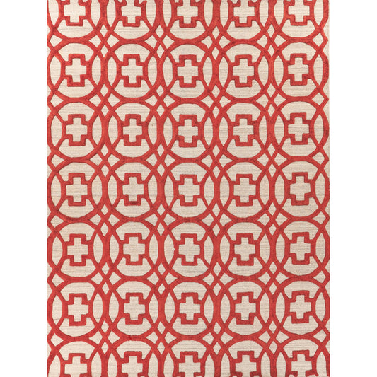 Windsor 2455 Rug by Exquisite Rugs in rust/gray. Made from wool, bamboo silk in a unique style.