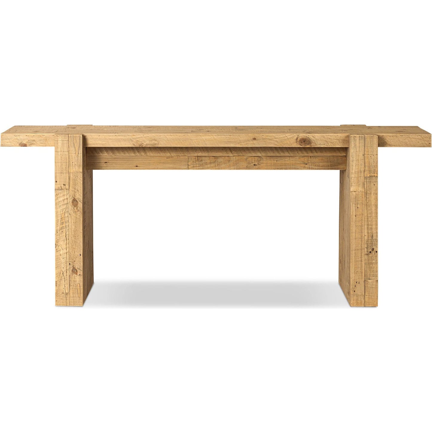 000 SI-2635341 | Additional Silo | Perot Console Table by Four Hands in light blonde pine. Made from solid reclaimed pine in a unique style.