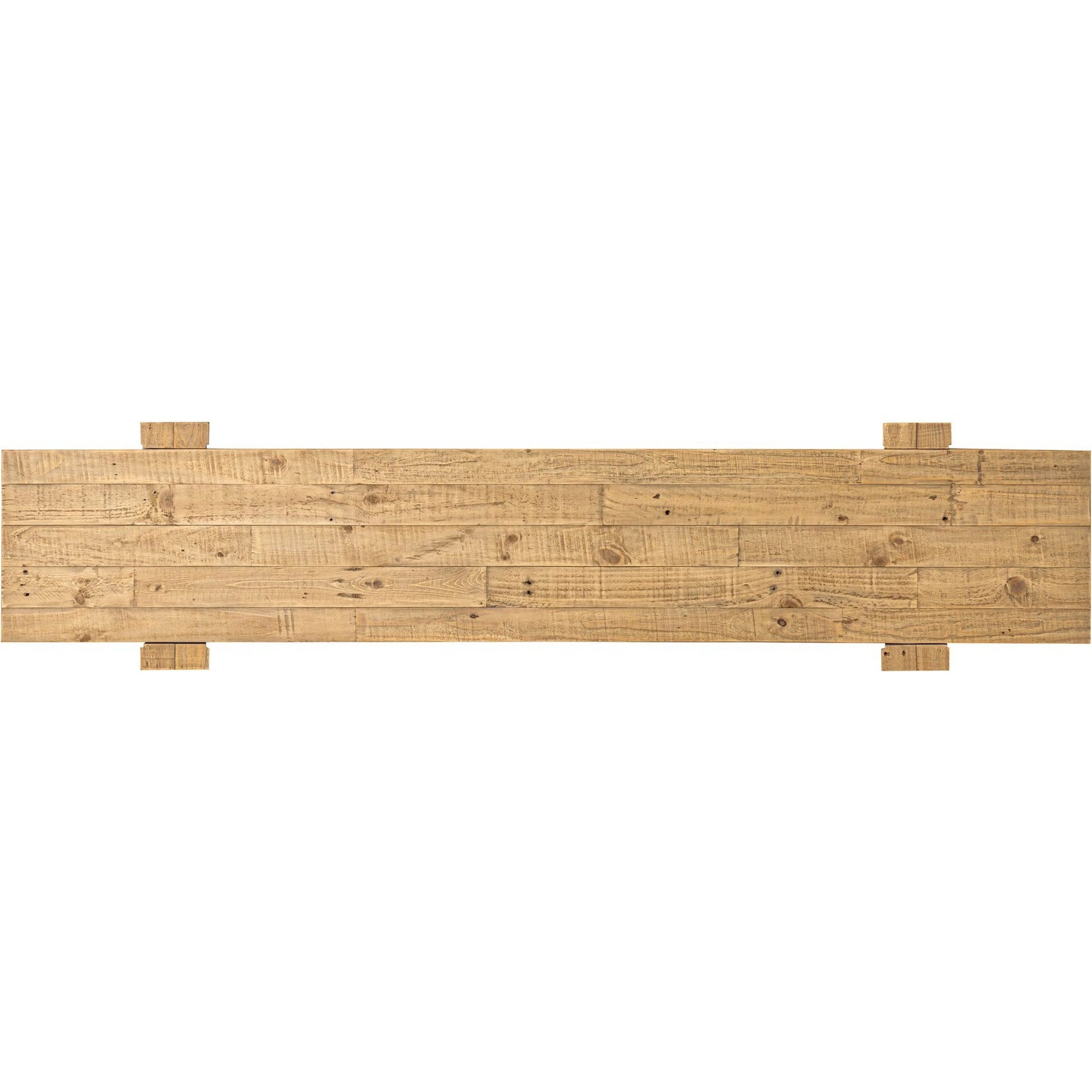 Perot Console Table by Four Hands in light blonde pine. Made from solid reclaimed pine in a unique style.