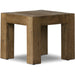 Abaso End Table by Four Hands. Made from thick oak veneer, engineered hardwood in a rustic style.