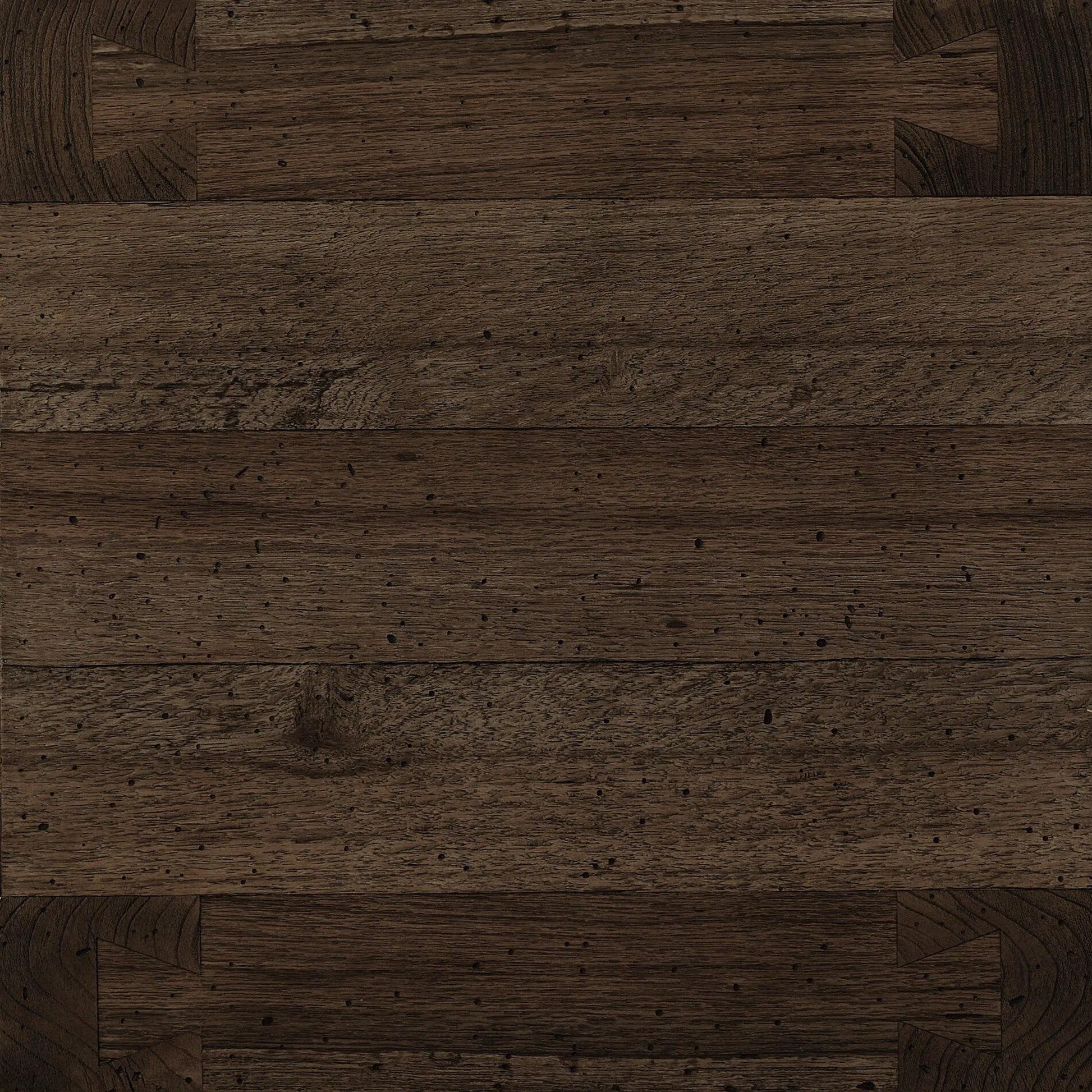 Abaso End Table by Four Hands. Made from thick oak veneer, engineered hardwood in a rustic style.