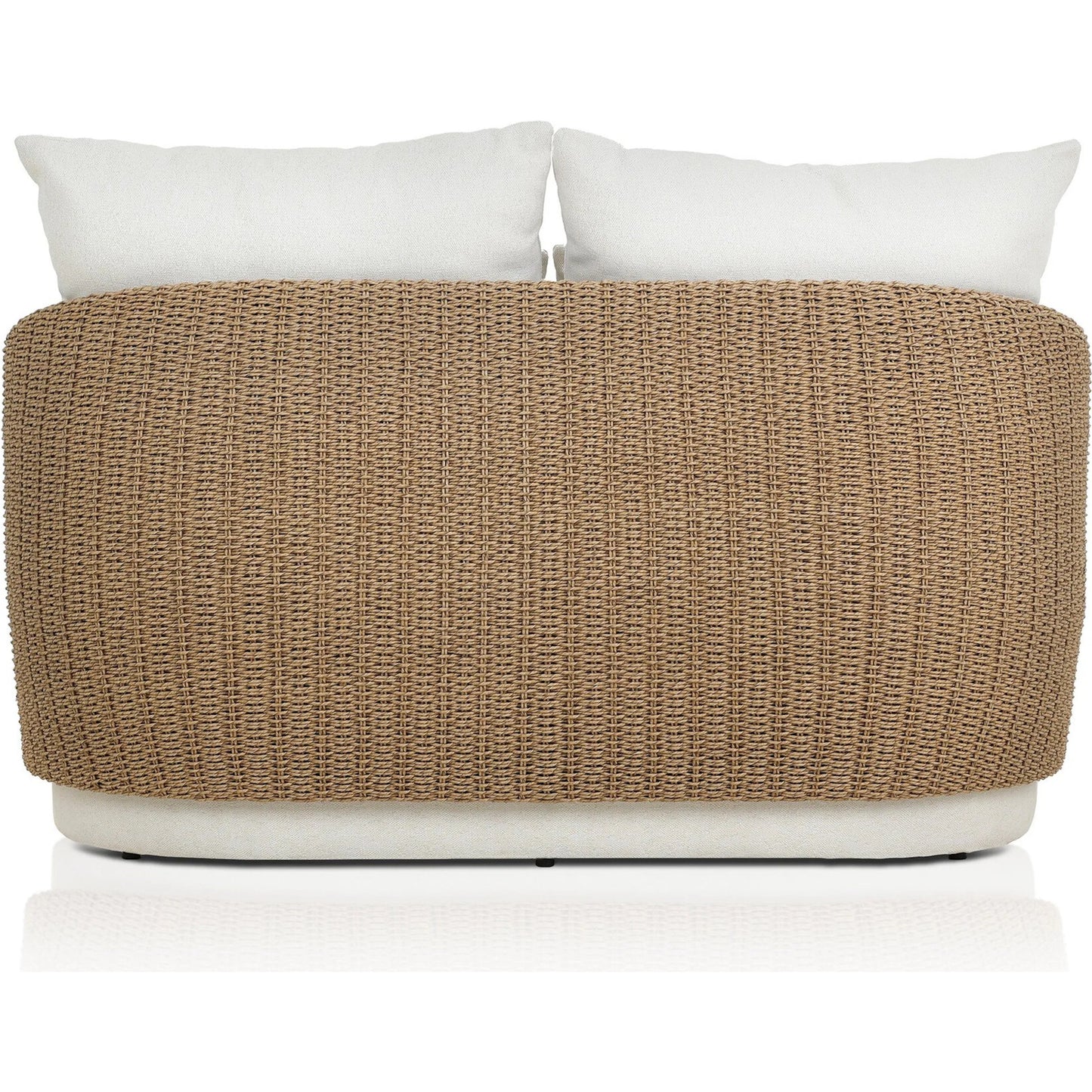 004 SI-2519243 | Additional Silo | Maven Outdoor Double Chaise by Four Hands in faux hyacinth, alessi linen. Made from 100% polyethylene, 100% polypropylene in a transitional style.