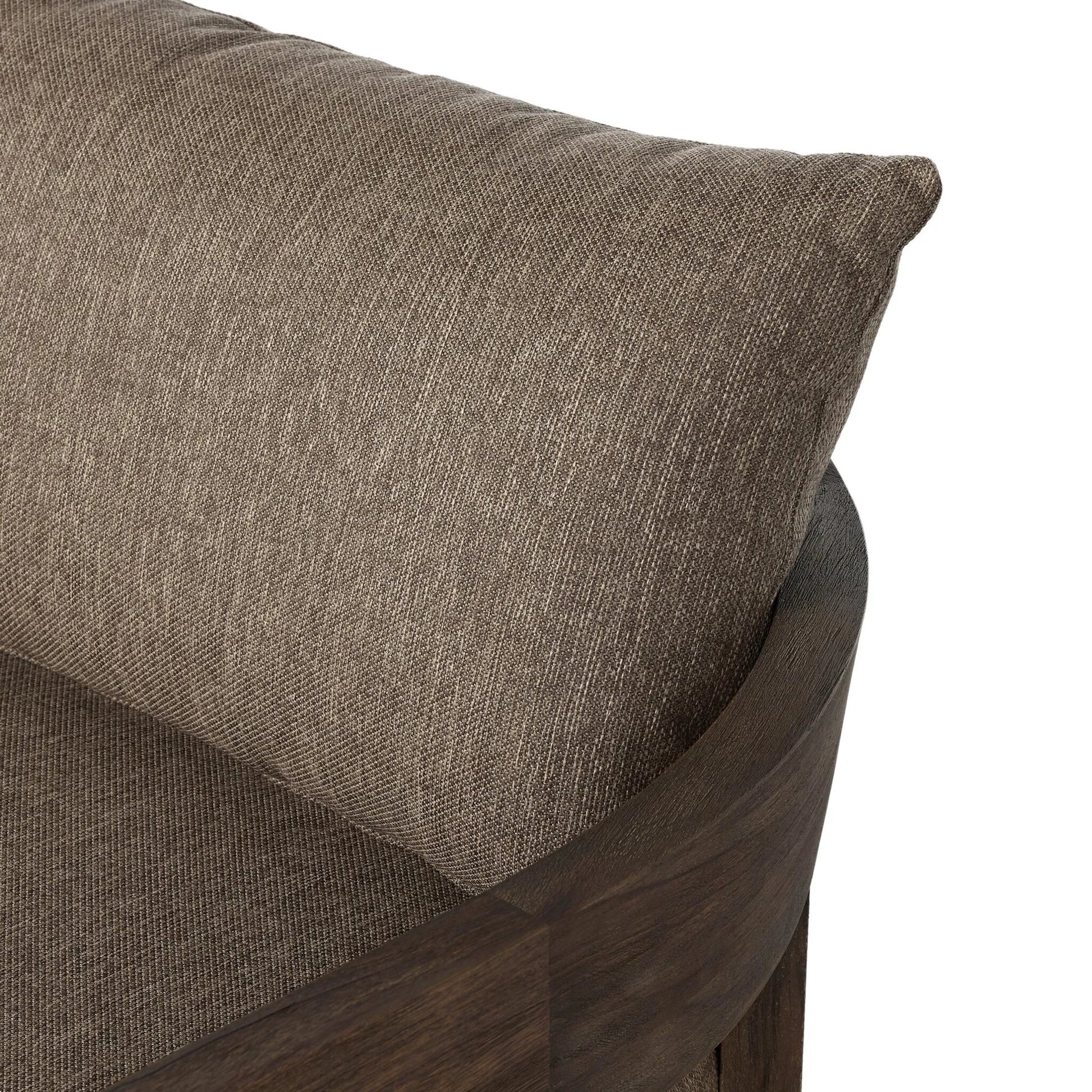 Jackson Outdoor Swivel Chair by Four Hands. Made from 100% olefin, solid fsc®-certified teak in a modern style.