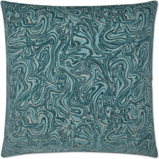 Florentina by DV Kap Home in turquoise, teal. Made from 70% cotton, 10% rayon, 15% nylon, 5% acrylic in a coastal style.