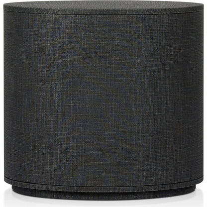 Amelia Oval Nightstand by Four Hands in ivory painted linen. Made from painted linen in a transitional style.