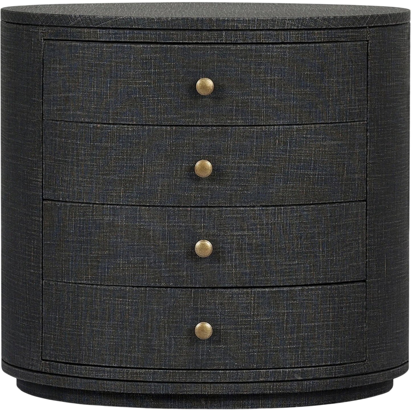 015 SI-2519072 | Primary Silo | Amelia Oval Nightstand by Four Hands. Made from painted linen in a transitional style.