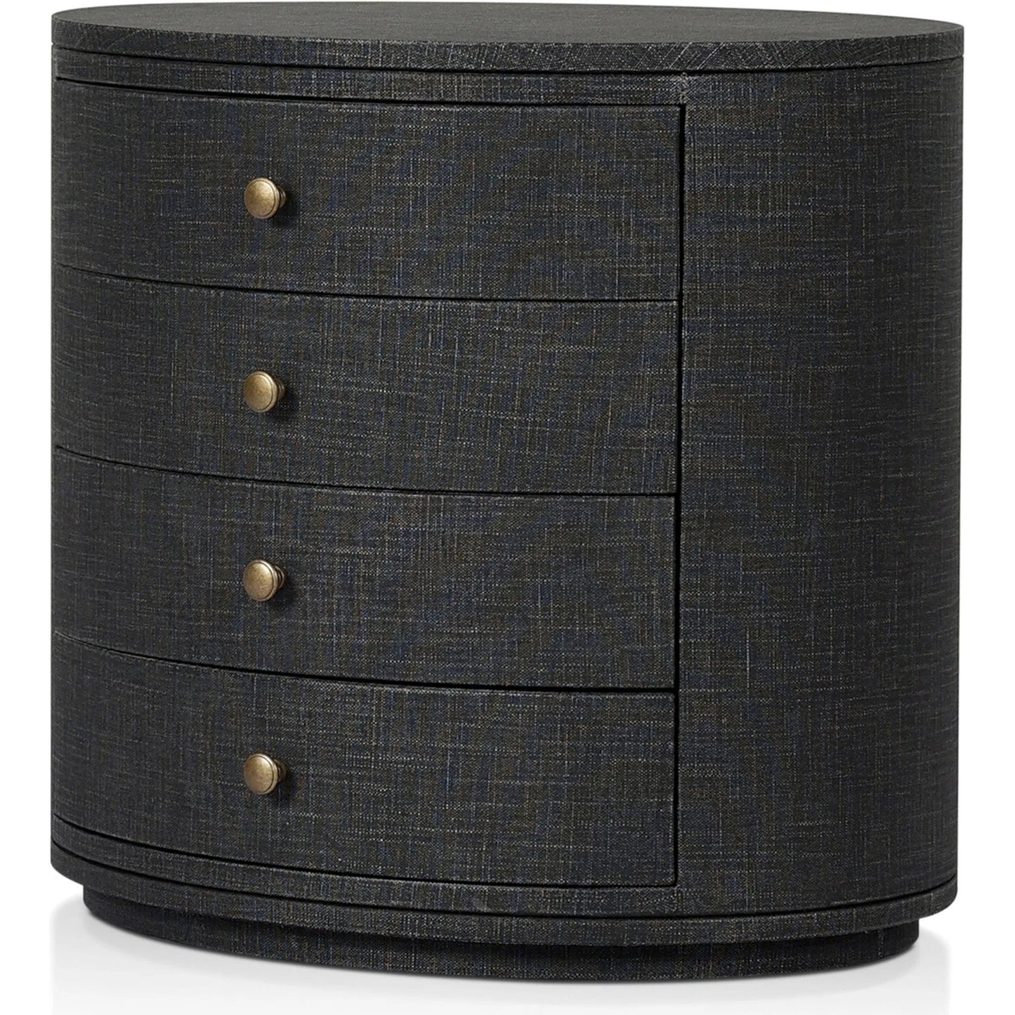 024 SI-2519072 | Additional Silo | Amelia Oval Nightstand by Four Hands. Made from painted linen in a transitional style.