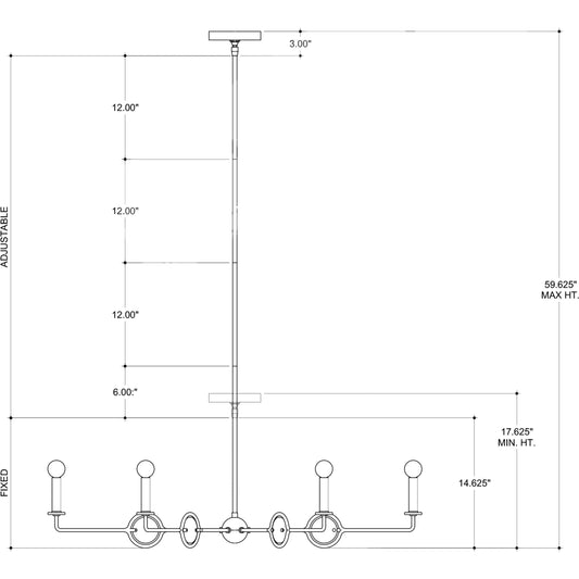 Privateer Chandelier by Currey and Company in blacksmith. Made from wrought iron, recycled glass in a modern style.