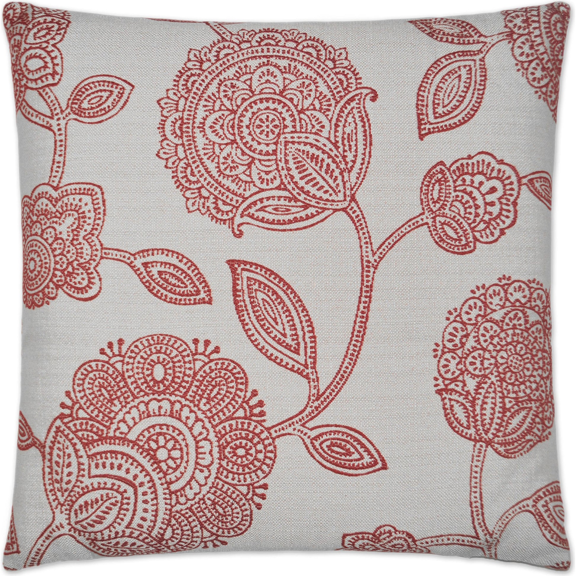 Adeline by DV Kap Home in red. Made from 76% cotton, 24% polyester in a transitional style.