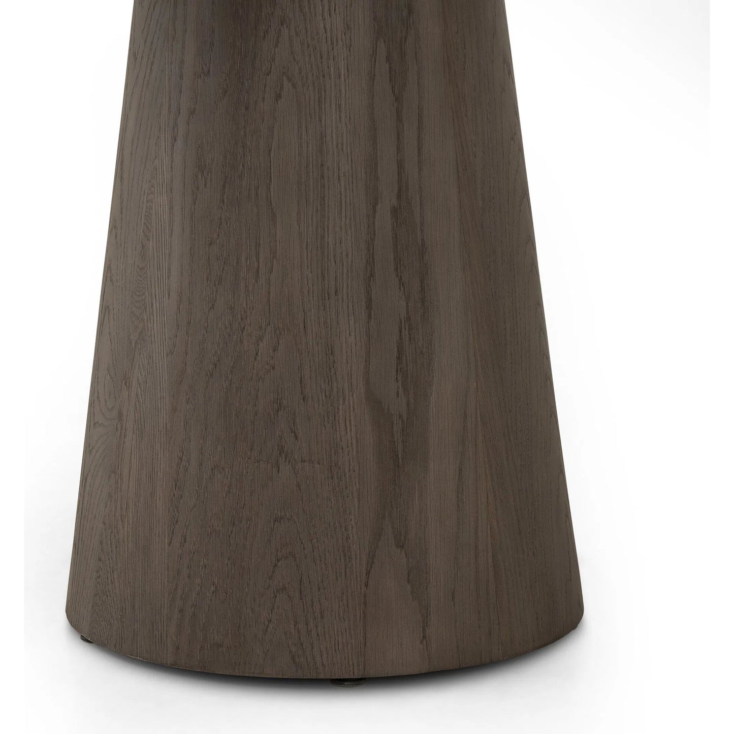013 SI-2519311 | Closeup | Skye Round Dining Table by Four Hands in white marble, weathered dark oak. Made from solid marble, solid oak in a cottage & farmhouse style.