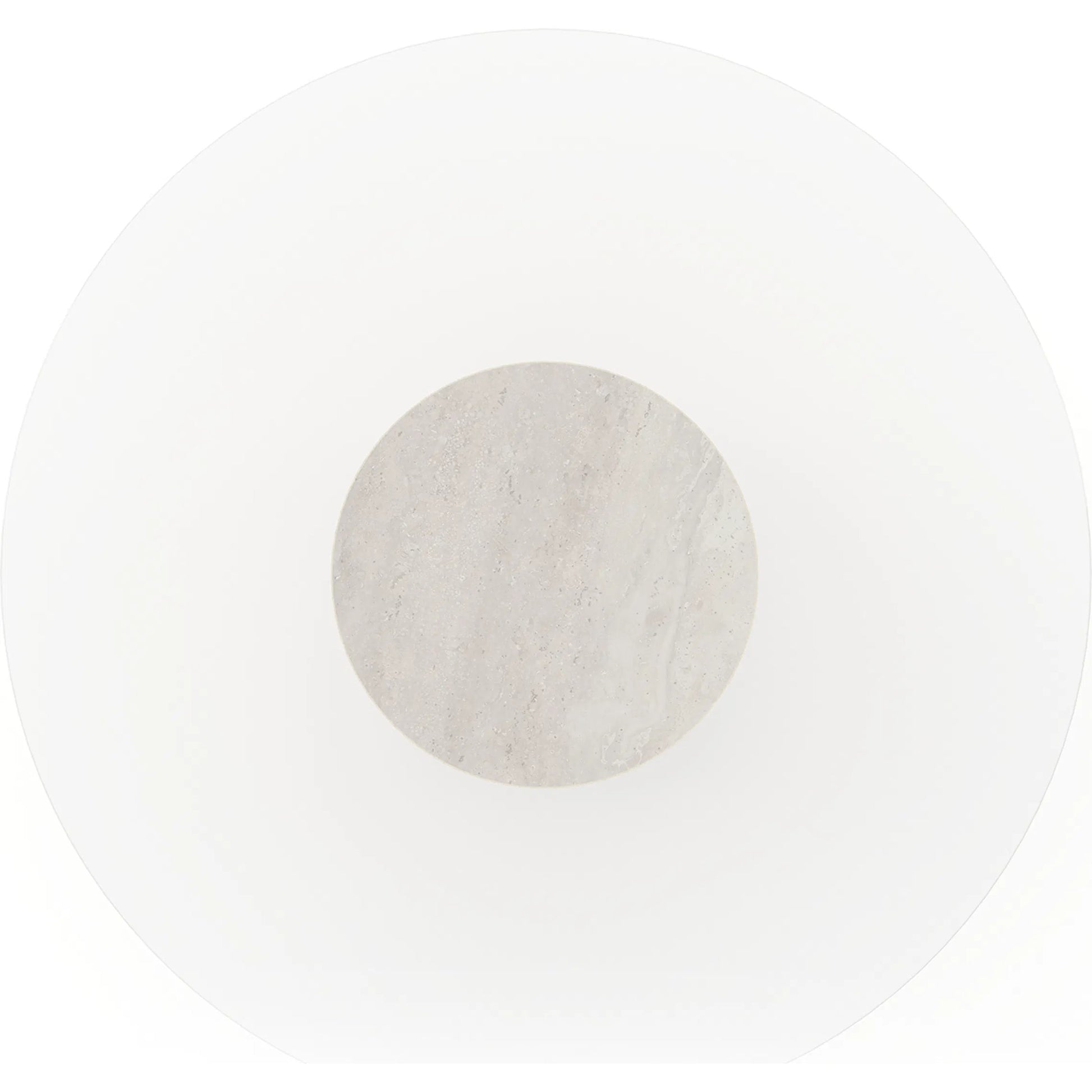 Rhythm Round Glass Top Dining Table by Caracole in oak, bronze and sun drenched oak. Made from oak in a transitional style.