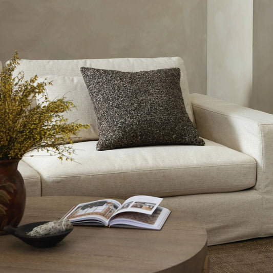 Callum Pillow by Four Hands in ivan granite. Made from 60% acrylic, 33% cotton, 7% polyester in a modern style.