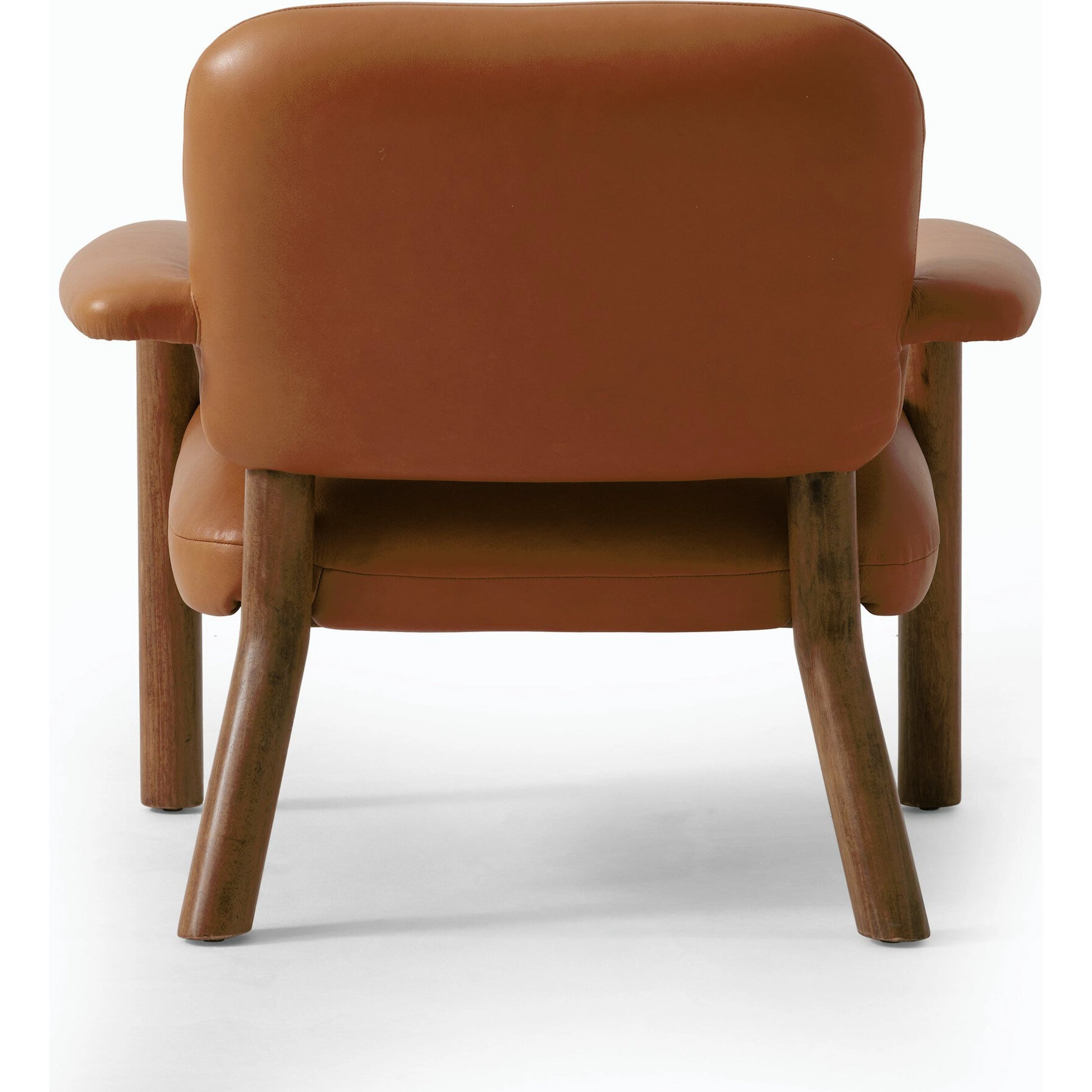 Eisley Chair by Four Hands. Made from top grain leather, solid parawood, poplar plywood in a modern style.