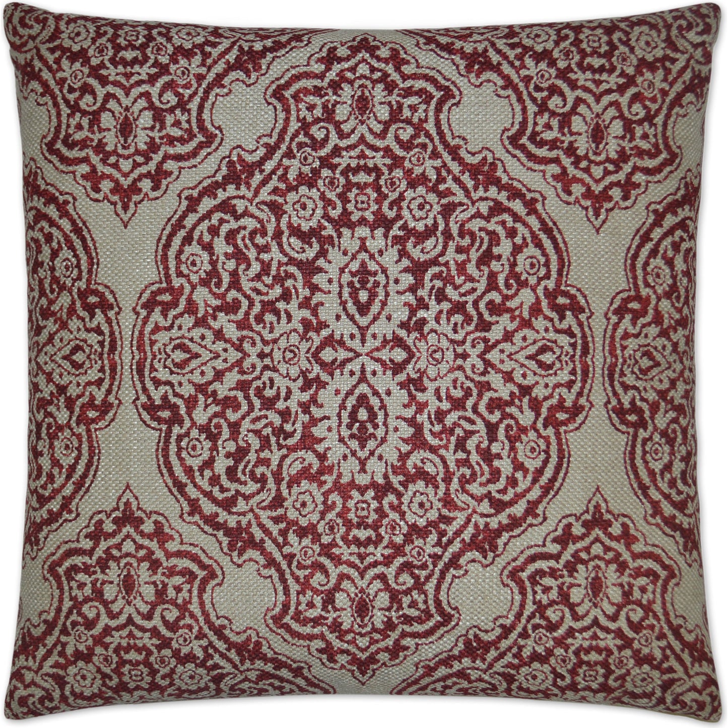 001 SR-738540 | Additional Silo | Delmonico by DV Kap Home in red. Made from 38% linen, 15% cotton, 32% rayon, 15% polyester in a traditional style.