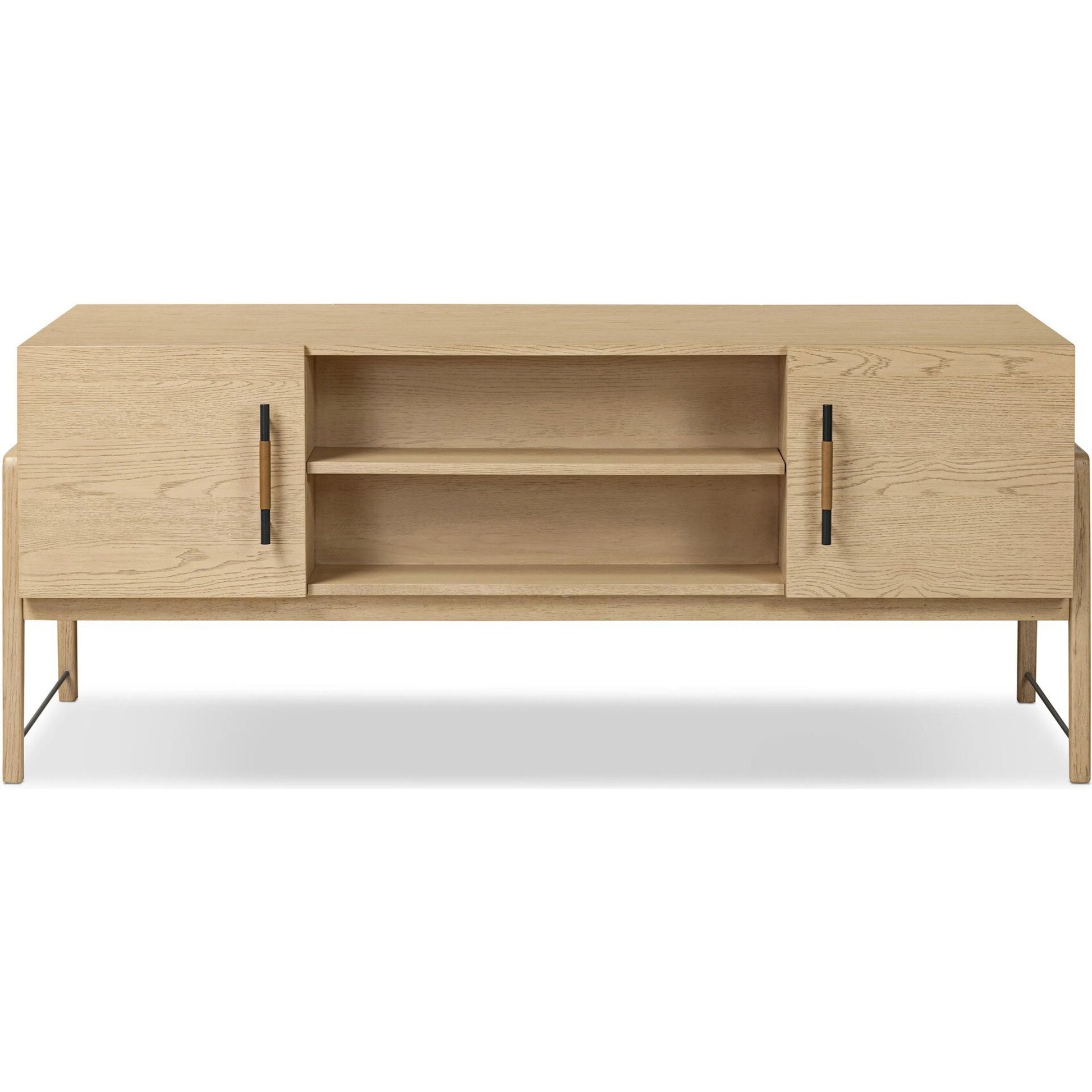 Rosedale Executive Desk by Four Hands. Made from oak veneer, top grain leather, solid oak in a unique style.