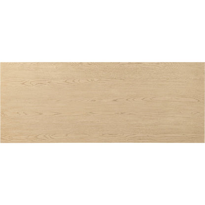 Rosedale Executive Desk by Four Hands. Made from oak veneer, top grain leather, solid oak in a unique style.