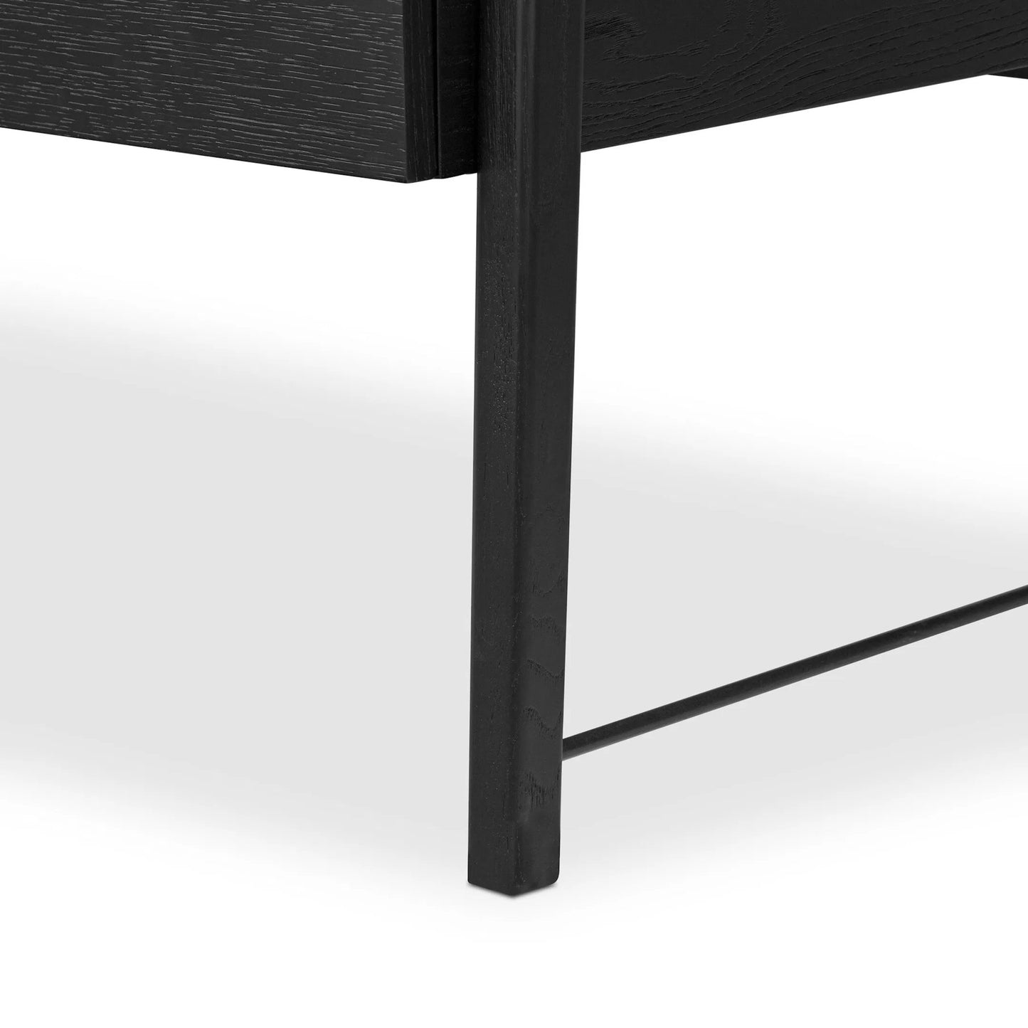 016 SI-2519284 | Closeup | Rosedale Executive Desk by Four Hands. Made from oak veneer, top grain leather, solid oak in a unique style.