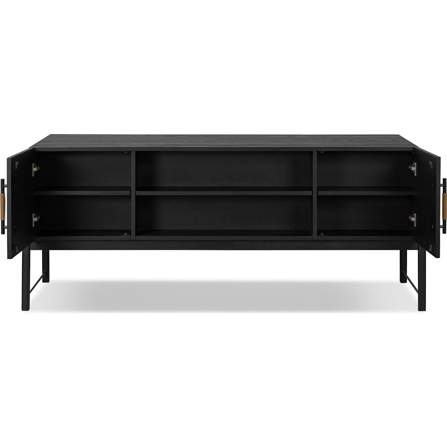 020 SI-2519284 | Closeup | Rosedale Executive Desk by Four Hands. Made from oak veneer, top grain leather, solid oak in a unique style.