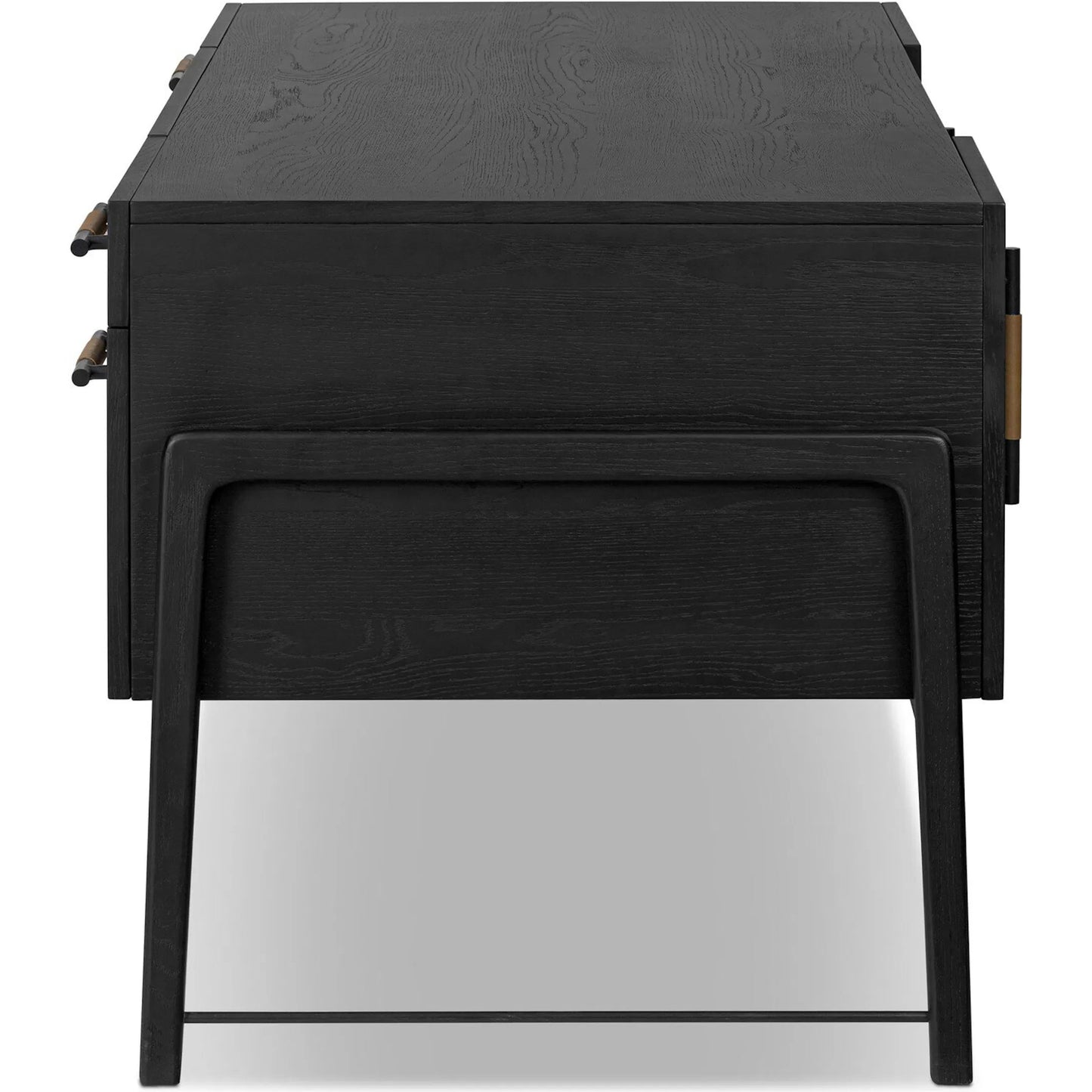 004 SI-2519284 | Additional Silo | Rosedale Executive Desk by Four Hands. Made from oak veneer, top grain leather, solid oak in a unique style.