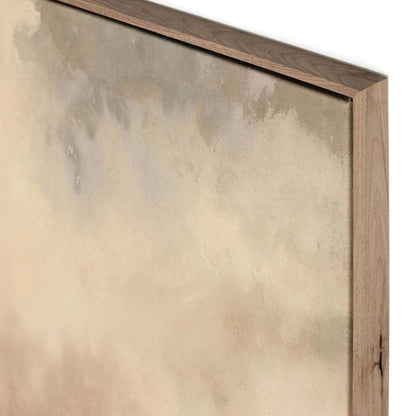 You Said I Am The Sea by Aileen Fitzgerald by Four Hands in rustic walnut floater, fredrix 558 raw canvas. Made from rustic walnut, raw canvas, gallery bracer in a modern style.