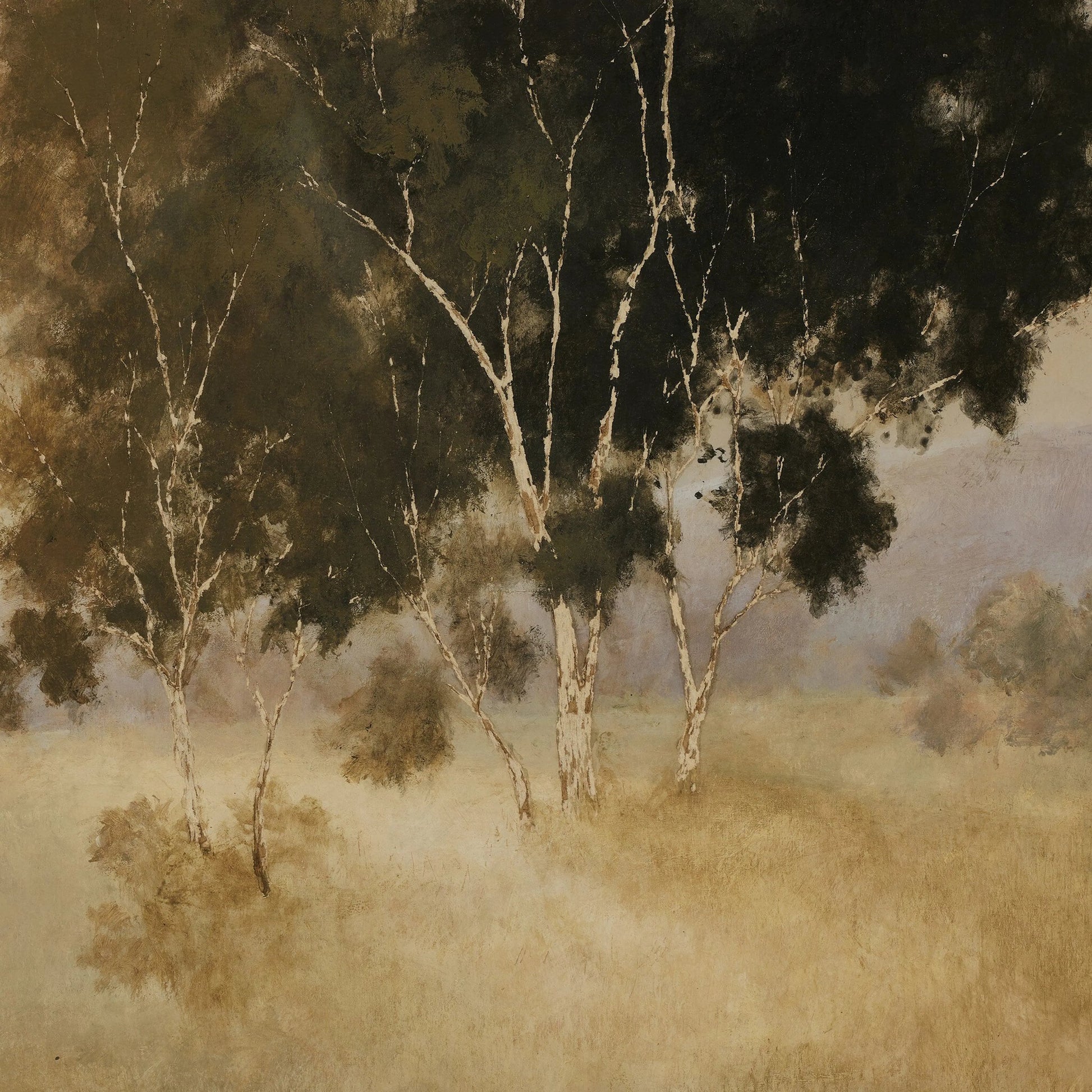 We Woke To A Dream by Aileen Fitzgerald by Four Hands in vertical grain 2.5 white oak, textured fine art paper, bw8-97 polar white. Made from vertical grain white oak, textured fine art paper in a modern style.