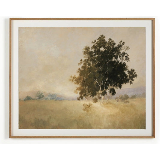 We Woke To A Dream by Aileen Fitzgerald by Four Hands in vertical grain 2.5 white oak, textured fine art paper, bw8-97 polar white. Made from vertical grain white oak, textured fine art paper in a modern style.