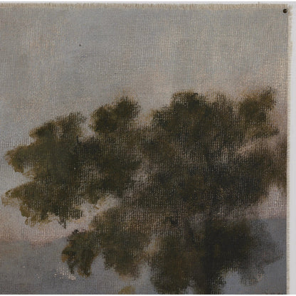 Morning Glory by Aileen Fitzgerald by Four Hands in vertical grain 2.5 white oak, fredrix 558 raw canvas, bw8-97 polar white. Made from vertical grain white oak, raw canvas in a modern style.