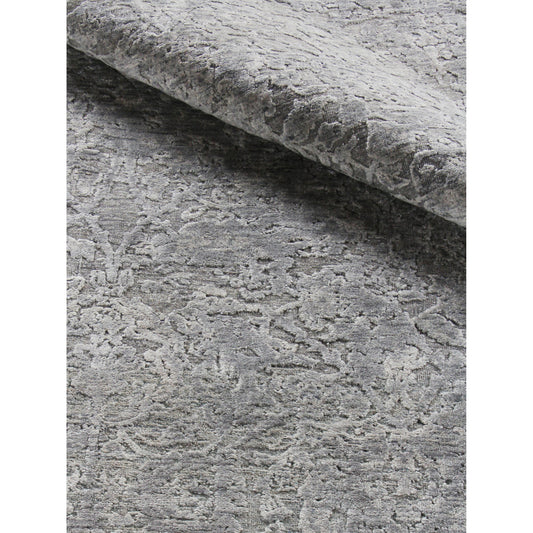 Meena Rug - Silver, Gray by Exquisite Rugs in silver/gray. Made from unique in a unique style.