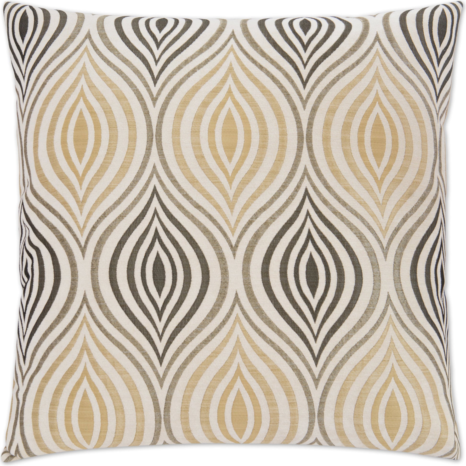 Koza by DV Kap Home in gold, cream. Made from 47% polyester, 38% viscose, 15% cotton in a modern style.