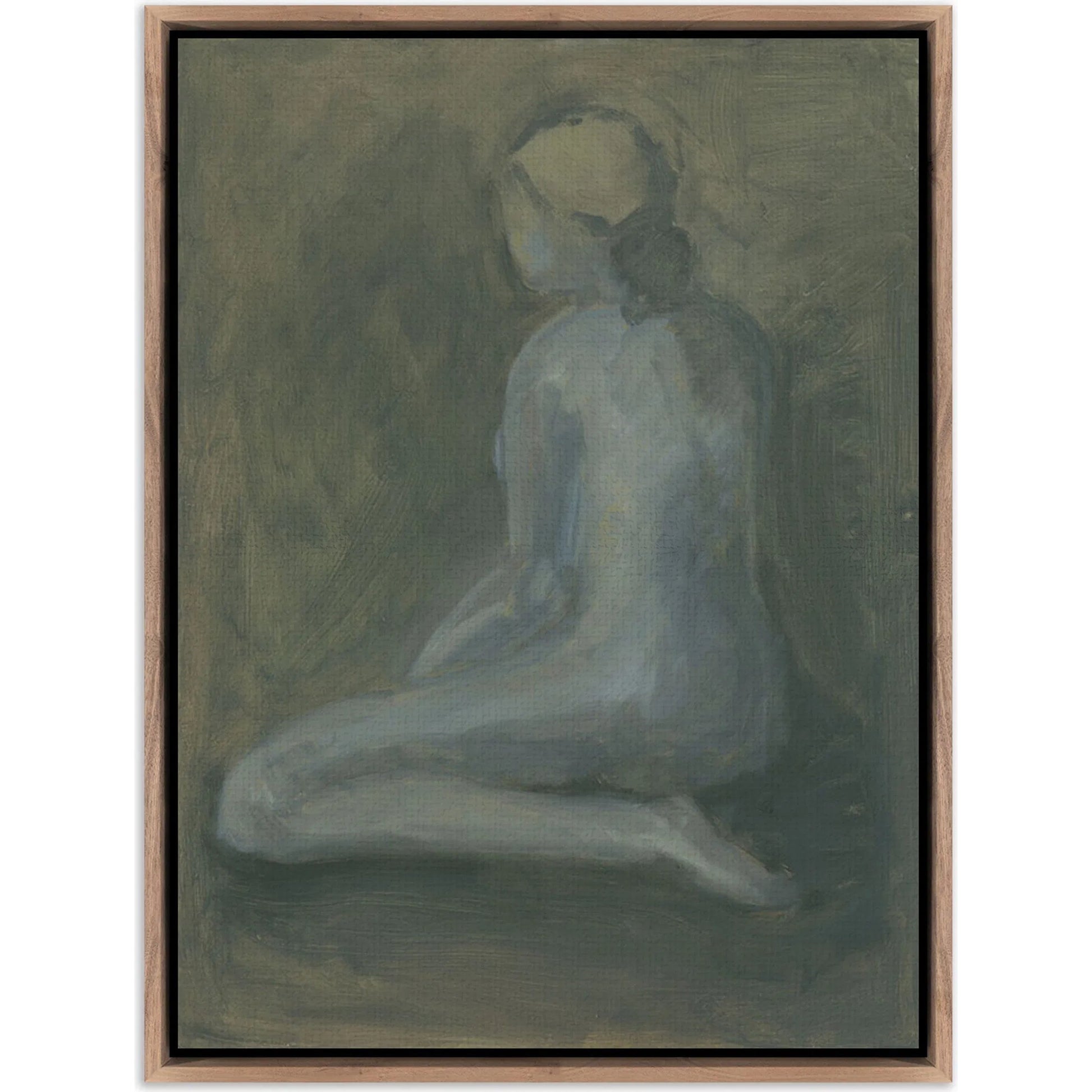 Seated Woman by Melody Joy McMunn by Four Hands. Made from matte canvas in a unique style.