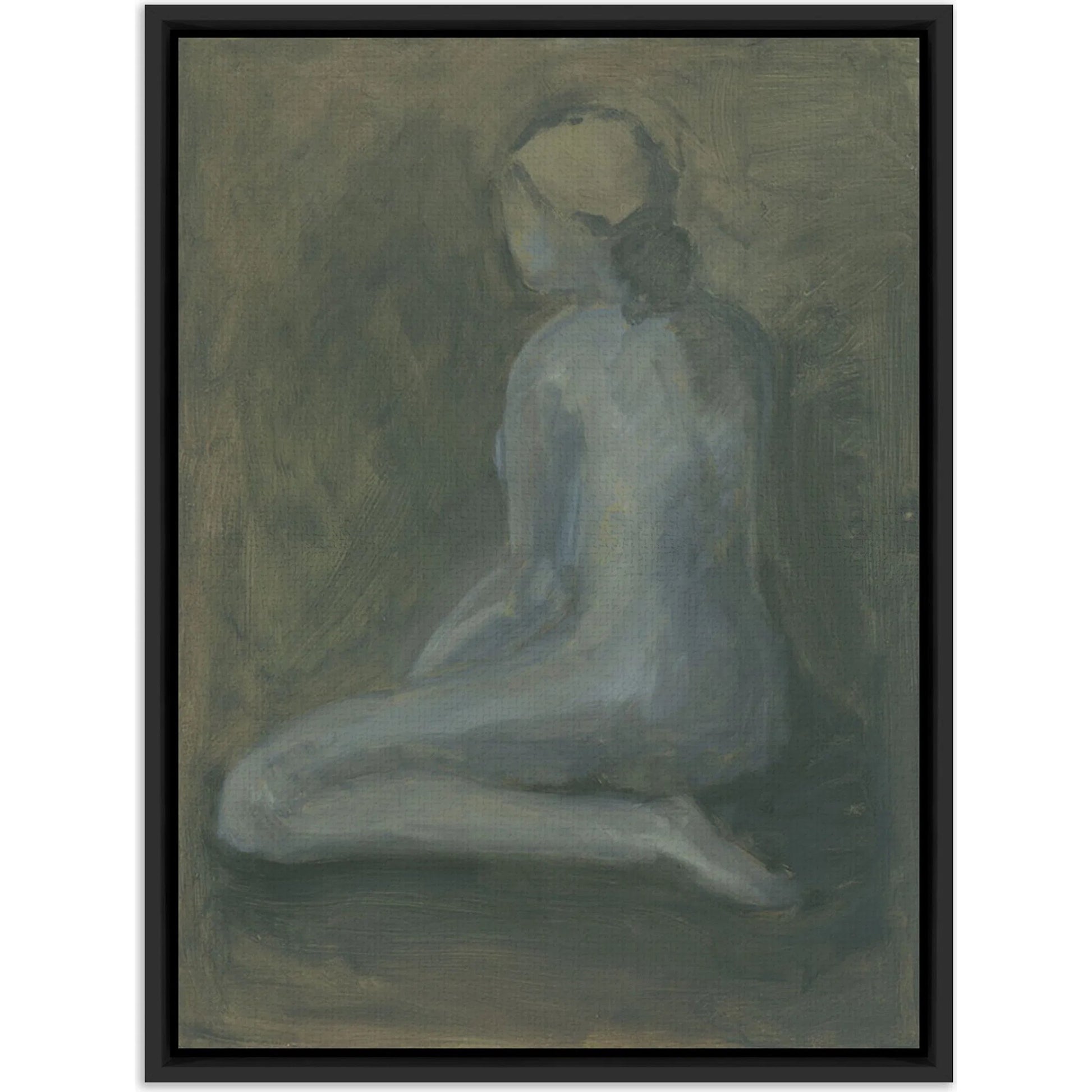 Seated Woman by Melody Joy McMunn by Four Hands. Made from matte canvas in a unique style.