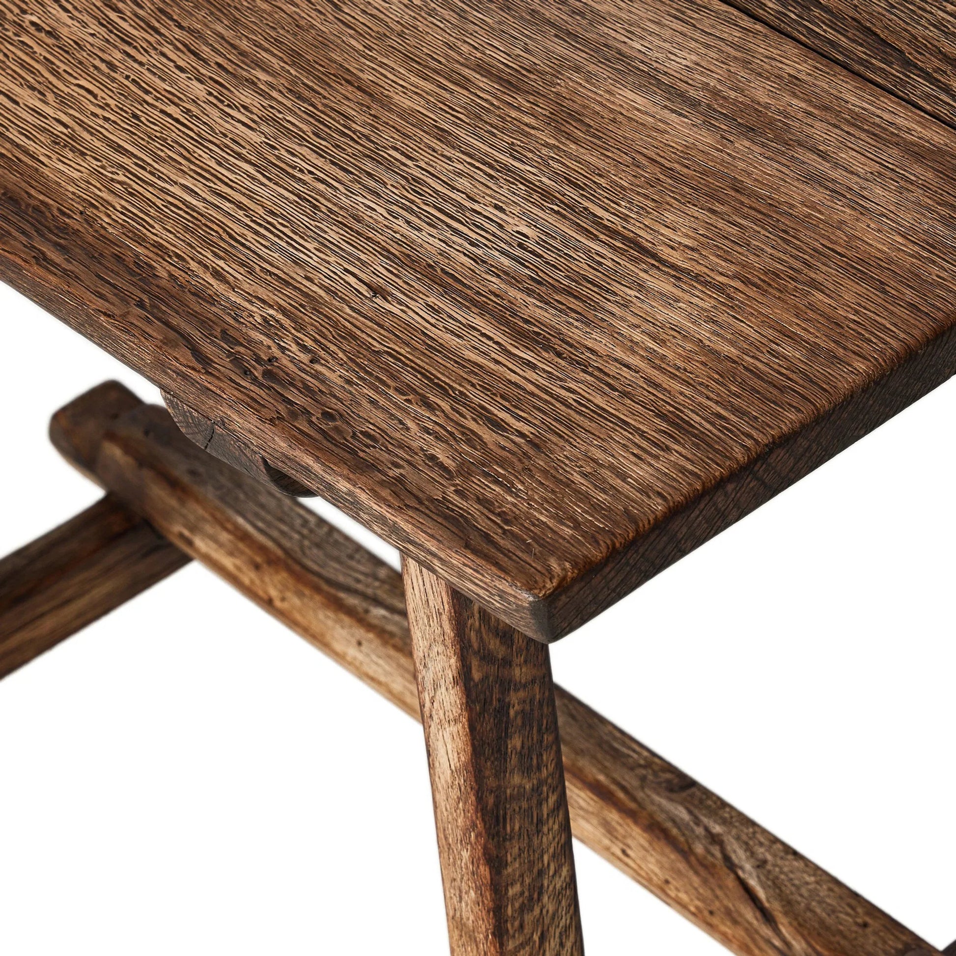 Elio End Table by Four Hands in burnt bleached oak. Made from solid oak in a transitional style.