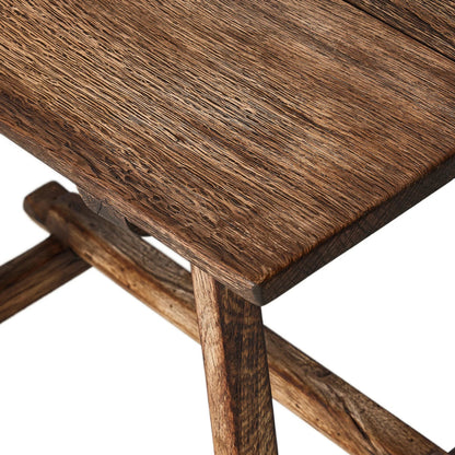 Elio End Table by Four Hands in burnt bleached oak. Made from solid oak in a transitional style.