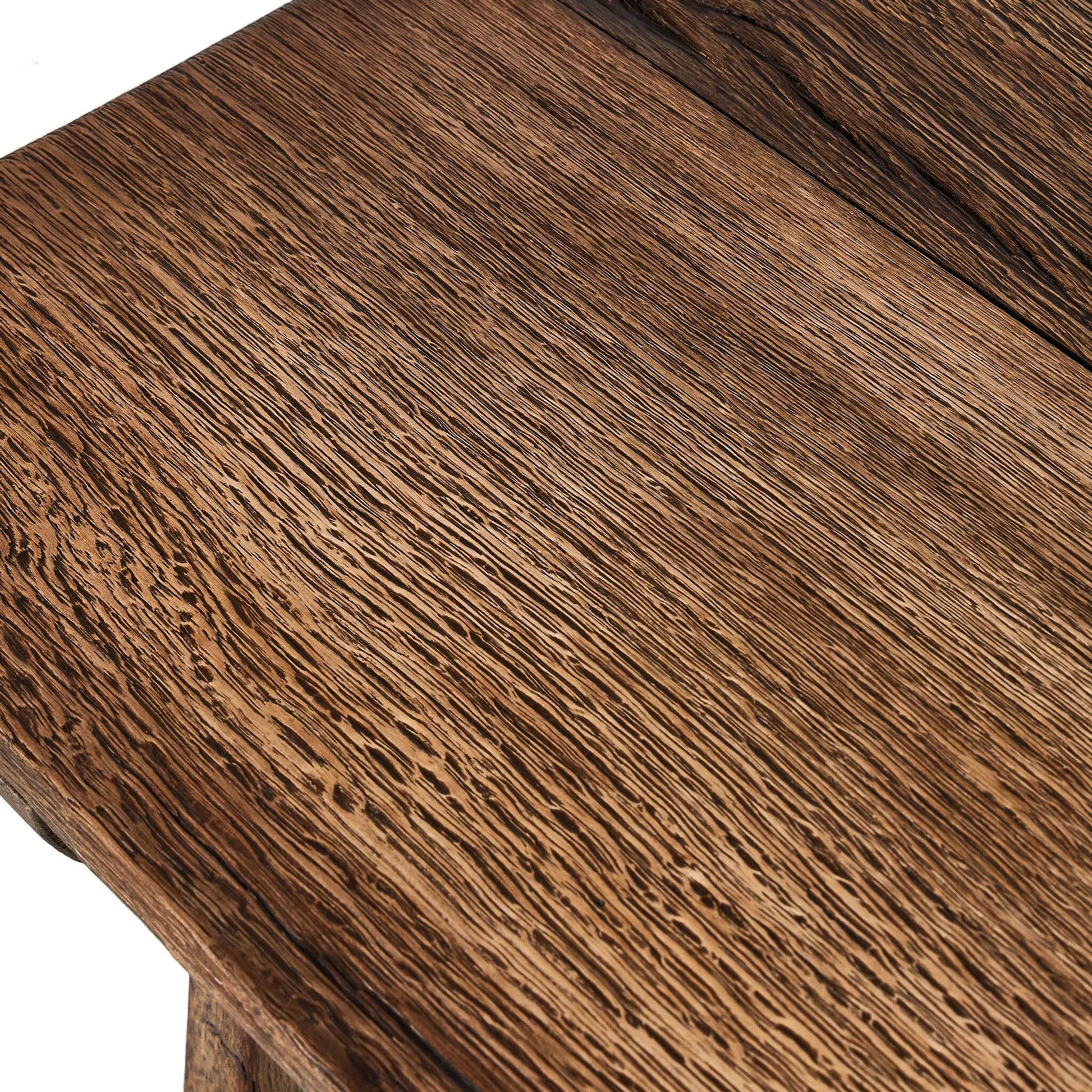 Elio End Table by Four Hands in burnt bleached oak. Made from solid oak in a transitional style.