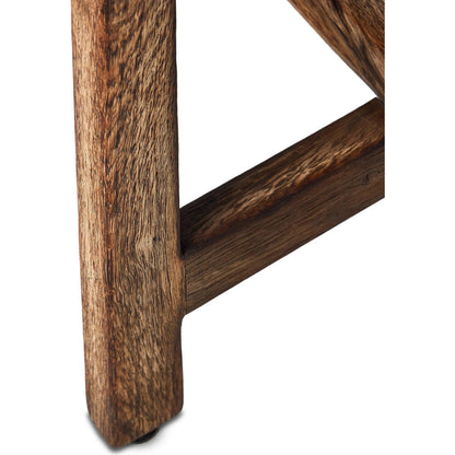Elio End Table by Four Hands in burnt bleached oak. Made from solid oak in a transitional style.