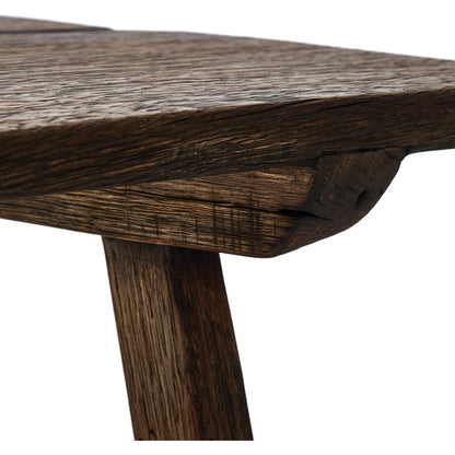 Elio End Table by Four Hands in burnt bleached oak. Made from solid oak in a transitional style.