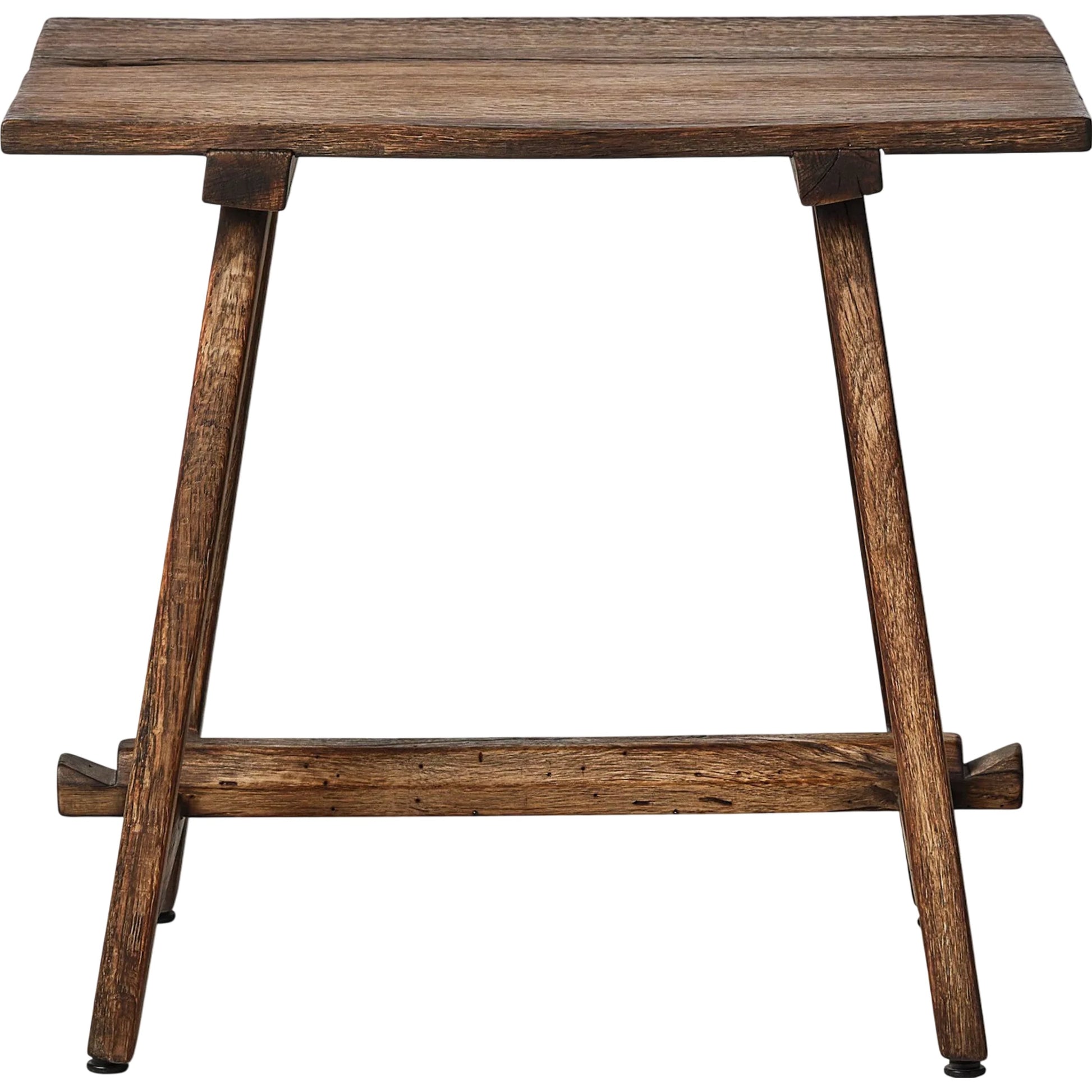 Elio End Table by Four Hands in burnt bleached oak. Made from solid oak in a transitional style.
