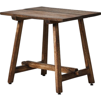 Elio End Table by Four Hands in burnt bleached oak. Made from solid oak in a transitional style.