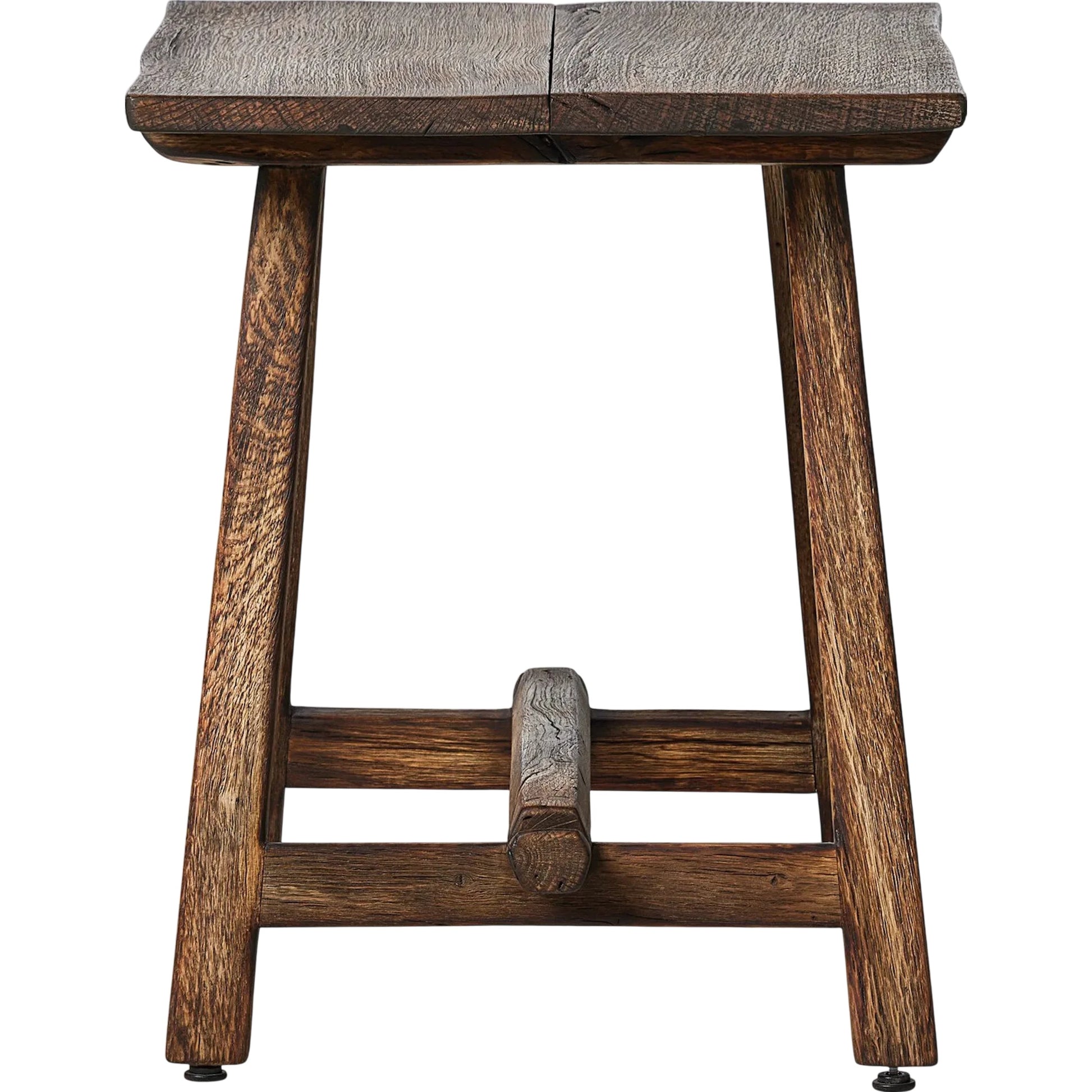 Elio End Table by Four Hands in burnt bleached oak. Made from solid oak in a transitional style.