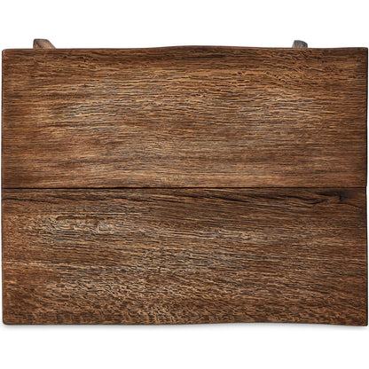Elio End Table by Four Hands in burnt bleached oak. Made from solid oak in a transitional style.