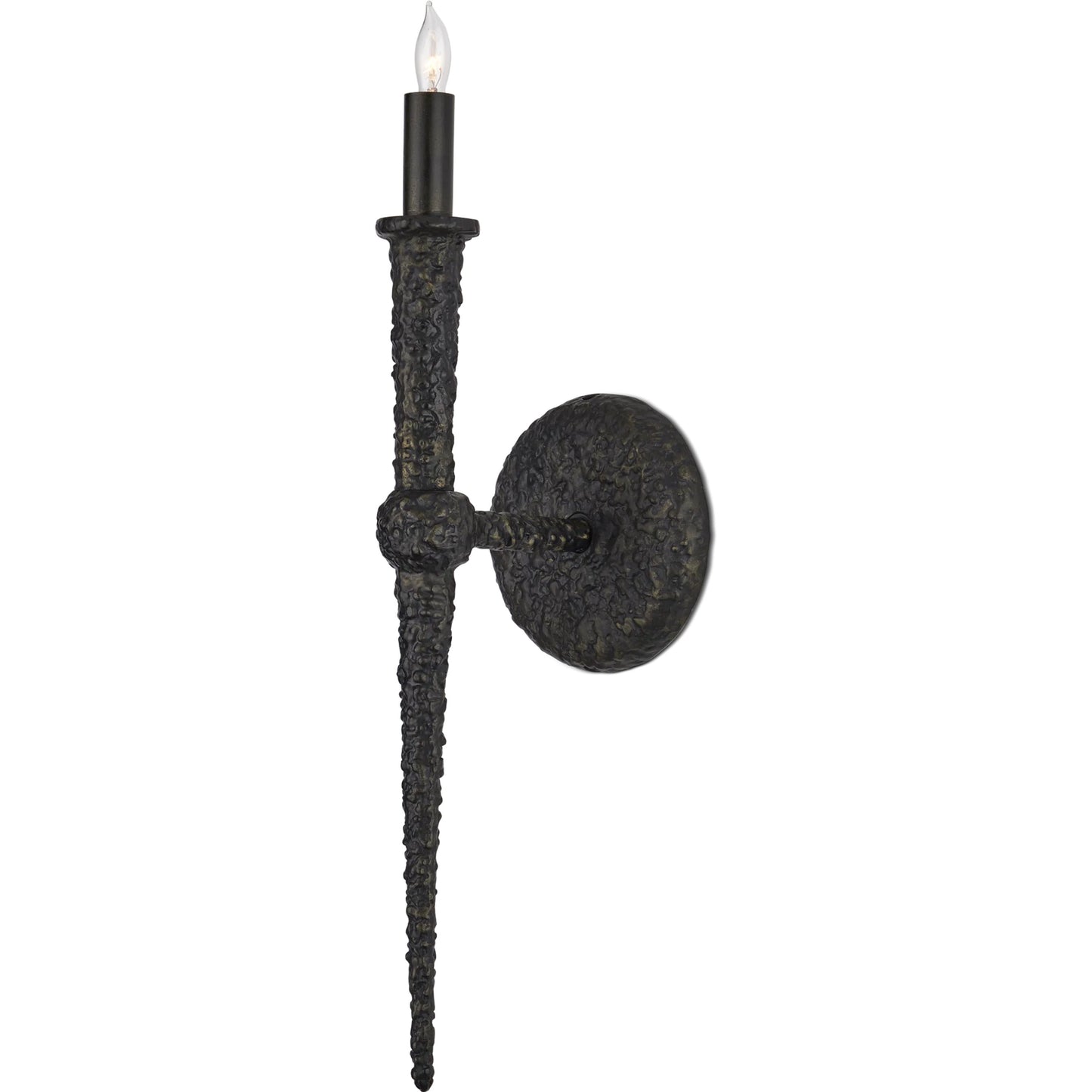 000 SI-2257311 | Primary Silo | Blackthorn Wall Sconce by Currey and Company in aged bronze. Made from cast aluminum in a modern style.