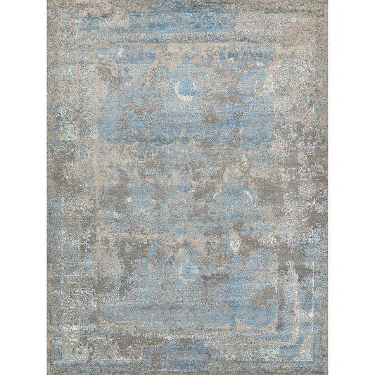 Maison Rug - Gray, Blue by Exquisite Rugs in gray/blue. Made from unique in a unique style.