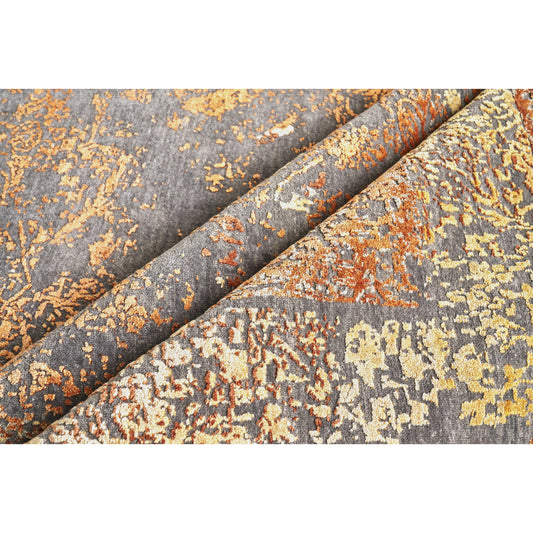 Maison Rug - Gray, Orange by Exquisite Rugs in gray/orange. Made from unique in a unique style.